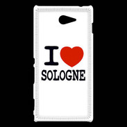 Coque Sony Xperia M2 I love Sologne