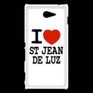 Coque Sony Xperia M2 I love Saint Jean de Luz