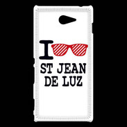 Coque Sony Xperia M2 I love Saint Jean de Luz 2
