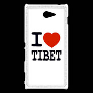 Coque Sony Xperia M2 I love Tibet