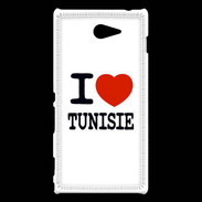 Coque Sony Xperia M2 I love Tunisie 