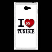 Coque Sony Xperia M2 I love Tunisie 2