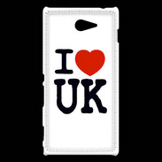 Coque Sony Xperia M2 I love UK