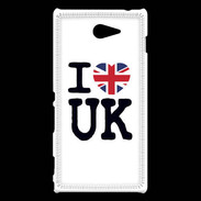 Coque Sony Xperia M2 I love UK 3