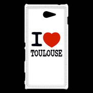Coque Sony Xperia M2 I love Toulouse