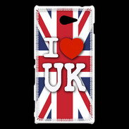 Coque Sony Xperia M2 I love UK 2
