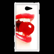 Coque Sony Xperia M2 Bouche sexy PR10