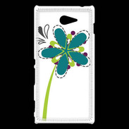 Coque Sony Xperia M2 fleurs 2