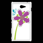 Coque Sony Xperia M2 fleurs 3