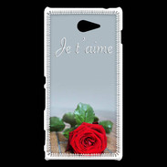 Coque Sony Xperia M2 Belle rose PR