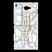 Coque Sony Xperia M2 Plan de métro de Londres