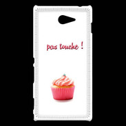 Coque Sony Xperia M2 Pas touché à mon Cupcake PR