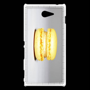 Coque Sony Xperia M2 Macaron vanille PR