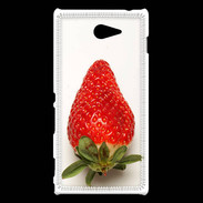 Coque Sony Xperia M2 Belle fraise PR