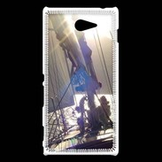 Coque Sony Xperia M2 DP Voilier face au soleil
