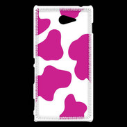 Coque Sony Xperia M2 vache rose