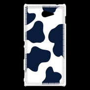 Coque Sony Xperia M2 vache bleue 