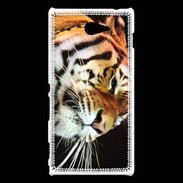 Coque Sony Xperia M2 Portrait de tigre PB 3
