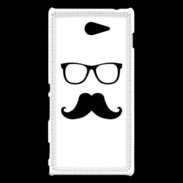 Coque Sony Xperia M2 moustache 3