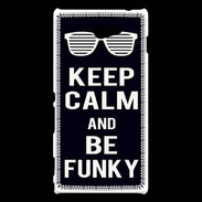 Coque Sony Xperia M2 Keep Calm Funky Noir
