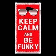 Coque Sony Xperia M2 Keep Calm Funky Rouge