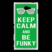 Coque Sony Xperia M2 Keep Calm Funky Vert