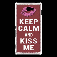 Coque Sony Xperia M2 Keep calm Girl Brique