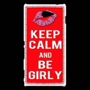 Coque Sony Xperia M2 Keep calm Girly Rouge