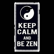 Coque Sony Xperia M2 Keep Calm Be Zen Noir