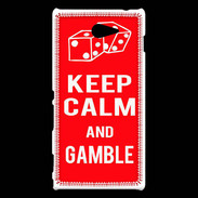 Coque Sony Xperia M2 Keep Calm Gamble Rouge