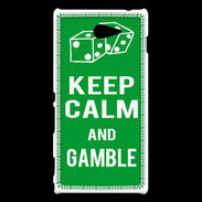 Coque Sony Xperia M2 Keep Calm Gamble Vert