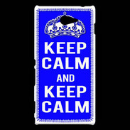 Coque Sony Xperia M2 Keep Calm Bleu
