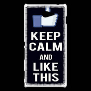Coque Sony Xperia M2 Keep Calm Like This Noir