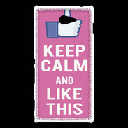 Coque Sony Xperia M2 Keep Calm Like This Rose