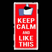 Coque Sony Xperia M2 Keep Calm Like This Rouge