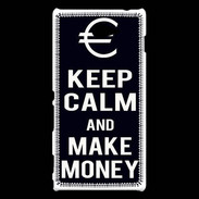 Coque Sony Xperia M2 Keep Calm Make money Noir