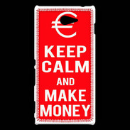 Coque Sony Xperia M2 Keep Calm Make money Rouge