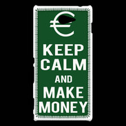 Coque Sony Xperia M2 Keep Calm Make money Vert