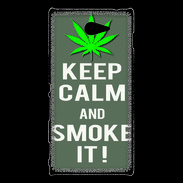 Coque Sony Xperia M2 Keep Calm Smoke it Gris