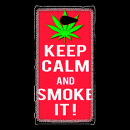 Coque Sony Xperia M2 Keep Calm Smoke Rouge