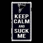 Coque Sony Xperia M2 Keep Calm Suck me Noir