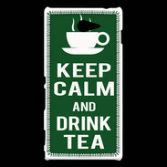 Coque Sony Xperia M2 Keep Calm Drink Tea Vert