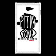 Coque Sony Xperia M2 Adishatz Humour Bouche du Rhone