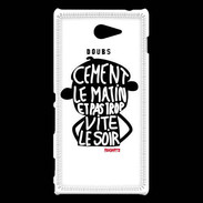 Coque Sony Xperia M2 Adishatz Humour Doubs