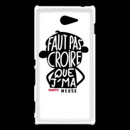 Coque Sony Xperia M2 Adishatz Humour Meuse