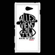 Coque Sony Xperia M2 Adishatz Humour Maine et Loire