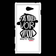 Coque Sony Xperia M2 Adishatz Humour Haute Saone