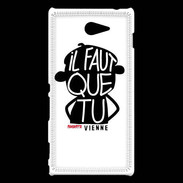 Coque Sony Xperia M2 Adishatz Humour Vienne