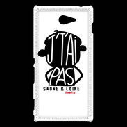 Coque Sony Xperia M2 Adishatz Humour Saone et Loire