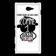 Coque Sony Xperia M2 Adishatz Humour Territoire de Belfort